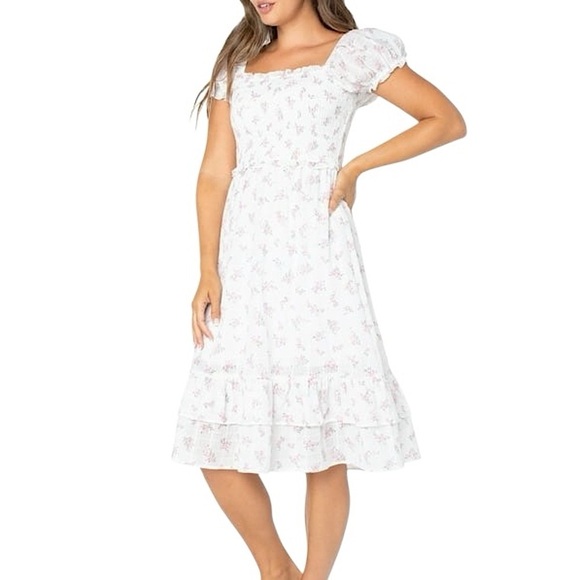 NWOT Celebrity Coquette Floral Midi Dress Size XXL Juniors - Picture 2 of 10